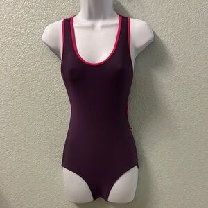 Yumiko Purple leopard with Pink Trim. Size S. Great condition.